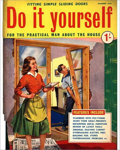 Do It Yourself 1950s UK diy doors plastering decorating magazines do it yourself