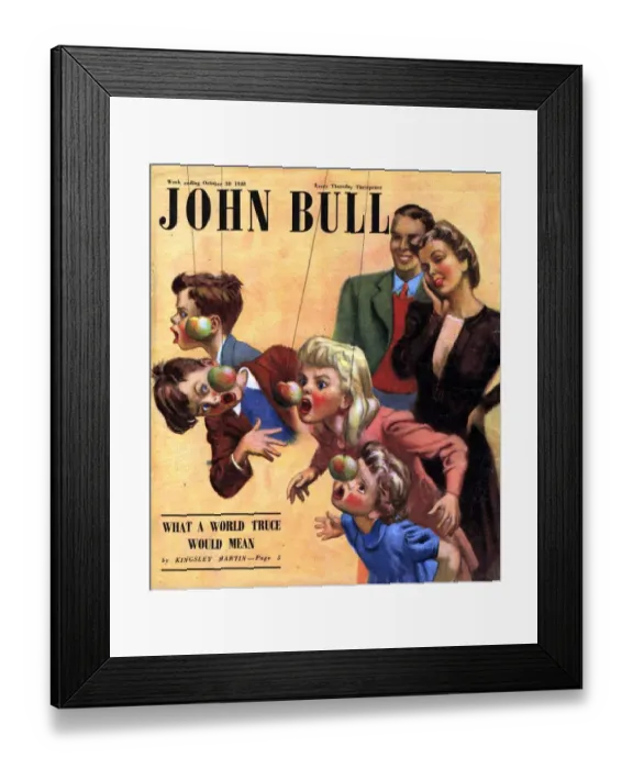 Framed Print : John Bull 1948 1940s UK halloween games party magazines Framed Print : John Bull 1948 1940s UK halloween games party magazines