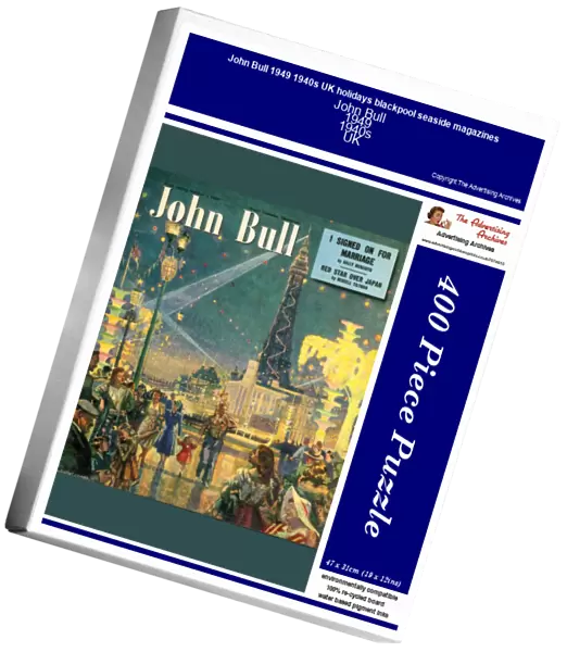 John Bull 1949 1940s UK holidays blackpool seaside magazines