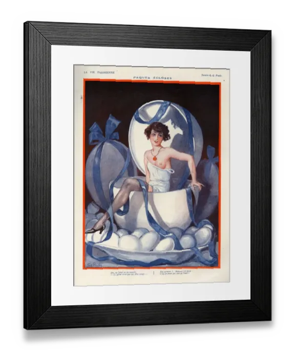 Framed Print : 1920s, France, La Vie Parisienne, Magazine Plate Framed Print : 1920s, France, La Vie Parisienne, Magazine Plate