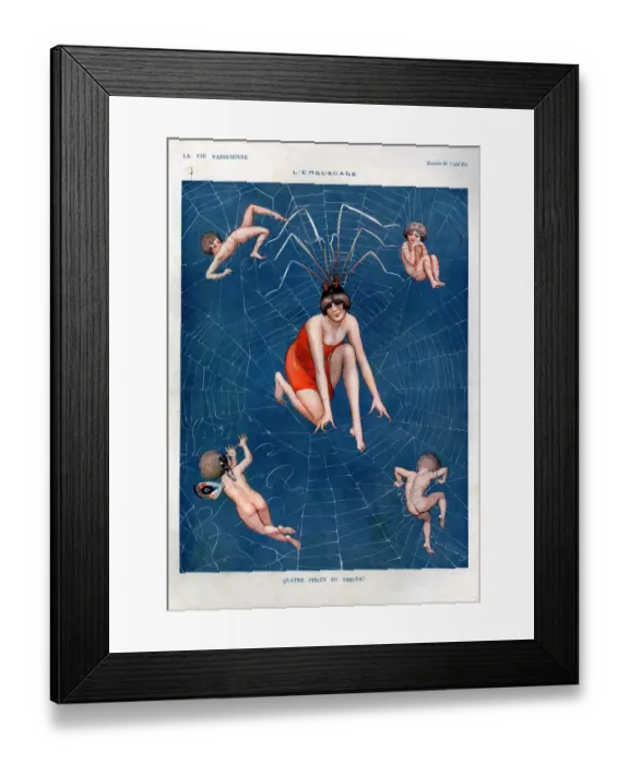 Framed Print : 1920s, France, La Vie Parisienne, Magazine Plate Framed Print : 1920s, France, La Vie Parisienne, Magazine Plate