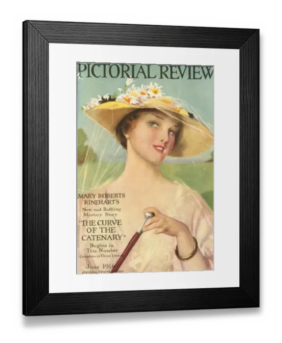 Framed Print : Pictorial Review 1910s USA portraits hats magazines clothing clothes Framed Print : Pictorial Review 1910s USA portraits hats magazines clothing clothes