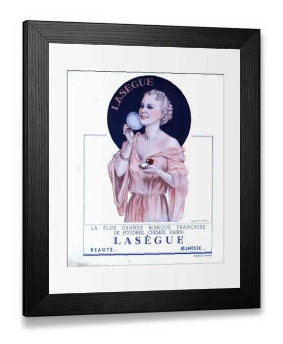 Framed Print : LasegueLa Vie Parisienne 1930s France womens glamour beauty face powder make-up makeup Framed Print : LasegueLa Vie Parisienne 1930s France womens glamour beauty face powder make-up makeup