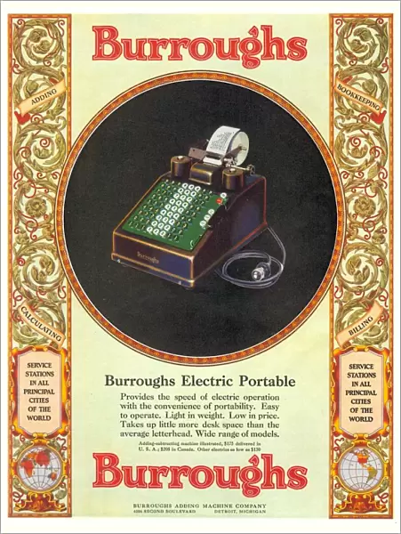 1929 1920s USA equipment burroughs adding machines accountants