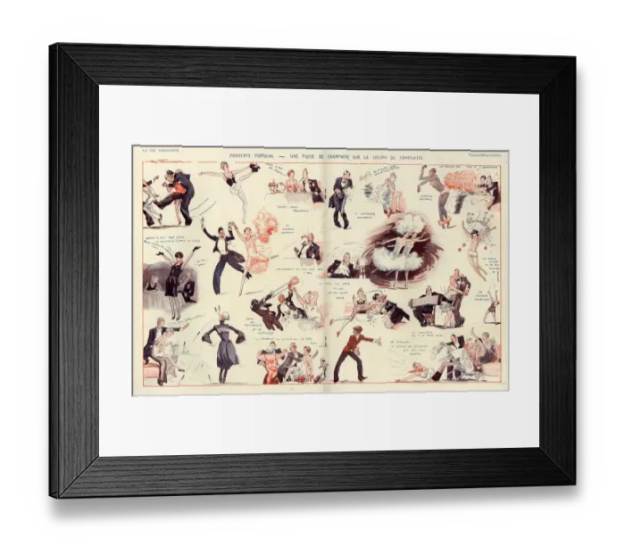 Framed Print : 1920s, France, La Vie Parisienne, Magazine Plate Framed Print : 1920s, France, La Vie Parisienne, Magazine Plate