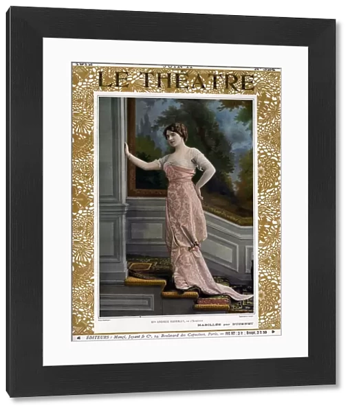 Le Theatre 1912 1910s France magazines portraits dresses