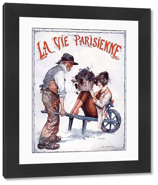 La Vie Parisienne 1919 1910s France illustrations magazines wheelbarrows berries gardens