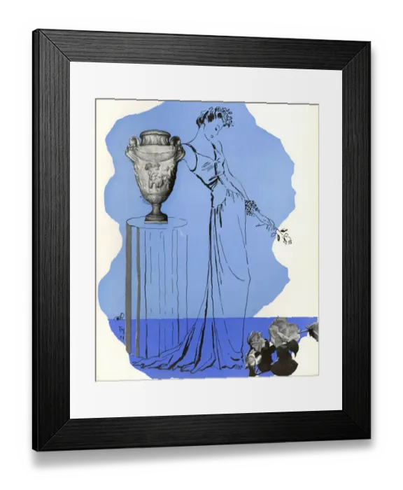 Framed Print : Womens Fashion 1930s 1939 1930s UK urns