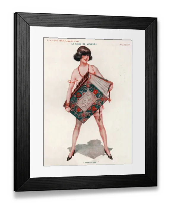 Framed Print : La Vie Parisienne 1910s France books erotica illustrations book Framed Print : La Vie Parisienne 1910s France books erotica illustrations book