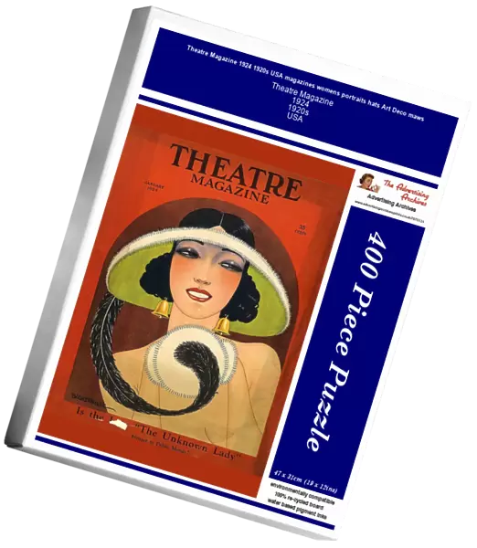 Theatre Magazine 1924 1920s USA magazines womens portraits hats Art Deco maws