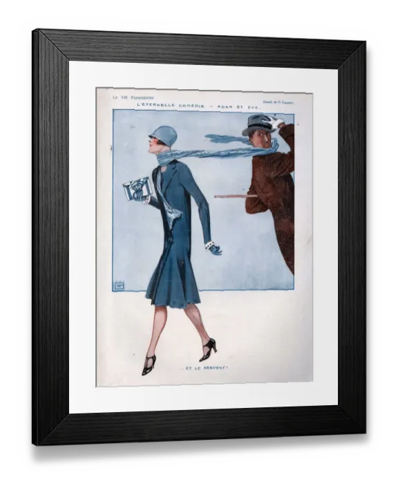 Framed Print : 1920s, France, La Vie Parisienne, Magazine Plate