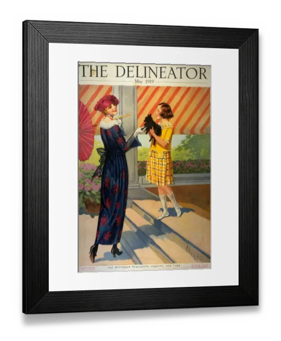 Framed Print : The Delineator 1910s USA womens magazines Framed Print : The Delineator 1910s USA womens magazines