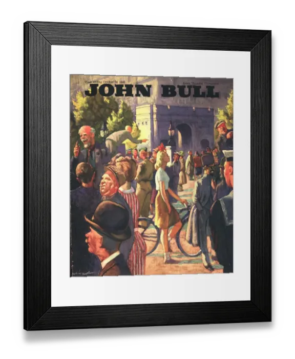 Framed Print : John Bull 1946 1940s UK speakers corner london magazines Framed Print : John Bull 1946 1940s UK speakers corner london magazines