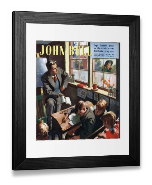 Framed Print : John Bull 1948 ? 1940s UK schools teachers school magazines Framed Print : John Bull 1948 ? 1940s UK schools teachers school magazines