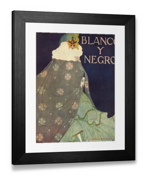 Framed Print : Blanco y Negro 1923 1920s Spain cc womens dresses magazines Framed Print : Blanco y Negro 1923 1920s Spain cc womens dresses magazines