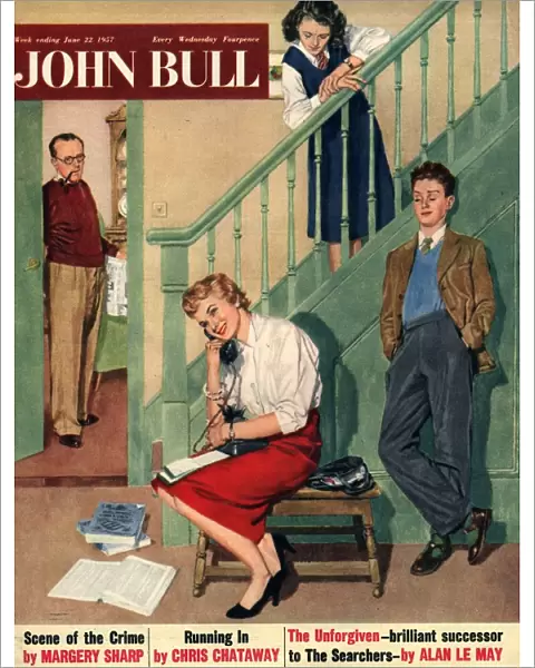 John Bull 1957 1950s UK magazines chatting talking family