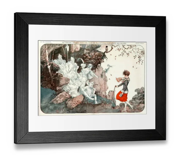 Framed Print : 1920s France La Vie Parisienne Magazine Plate Framed Print : 1920s France La Vie Parisienne Magazine Plate