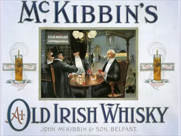 McKibbins 1900 1900s UK whisky alcohol whiskey advert McKibbins Irish bars