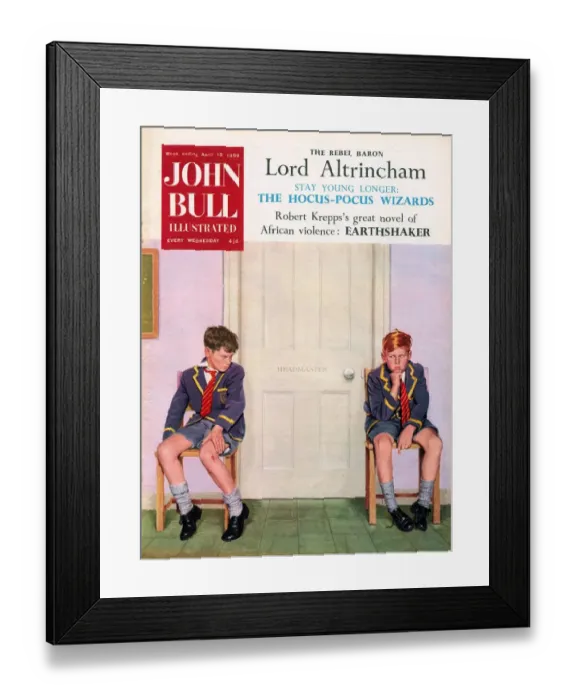 Framed Print : John Bull 1950s UK schools magazines Framed Print : John Bull 1950s UK schools magazines