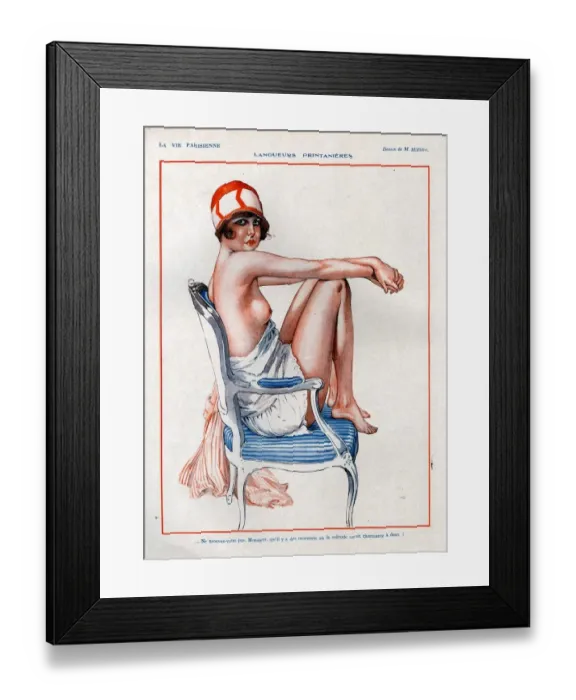 Framed Print : 1920s, France, La Vie Parisienne, Magazine Plate