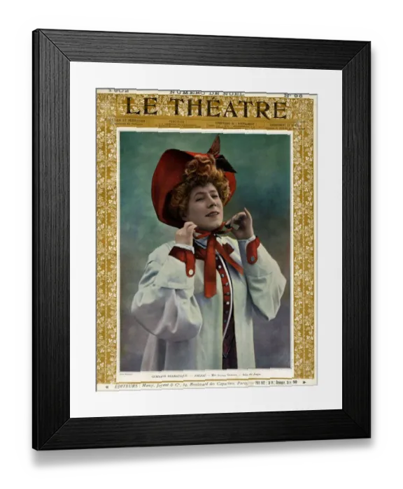 Framed Print : Le Theatre, 1900s, France Framed Print : Le Theatre, 1900s, France