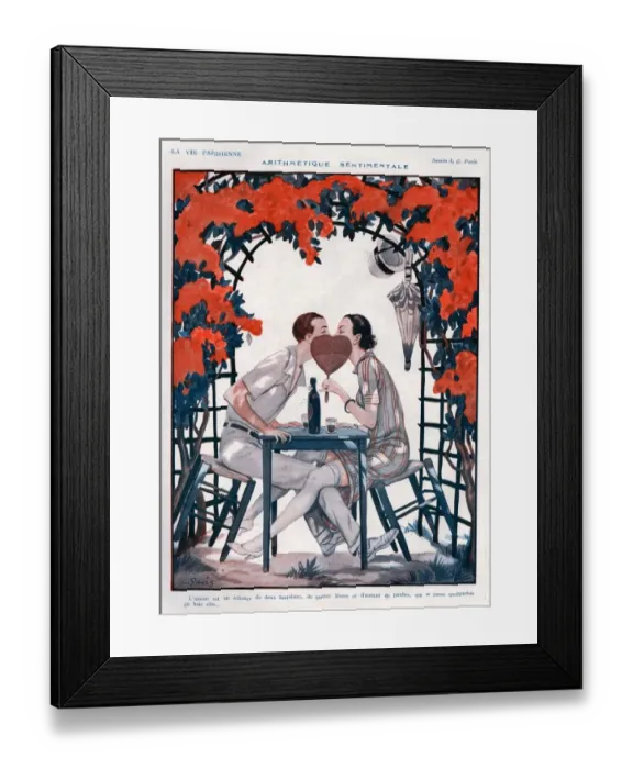 Framed Print : 1920s, France, La Vie Parisienne, Magazine Plate Framed Print : 1920s, France, La Vie Parisienne, Magazine Plate