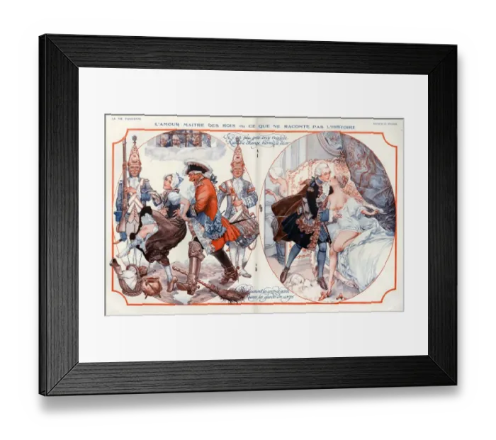 Framed Print : 1920s, France, La Vie Parisienne, Magazine Plate Framed Print : 1920s, France, La Vie Parisienne, Magazine Plate
