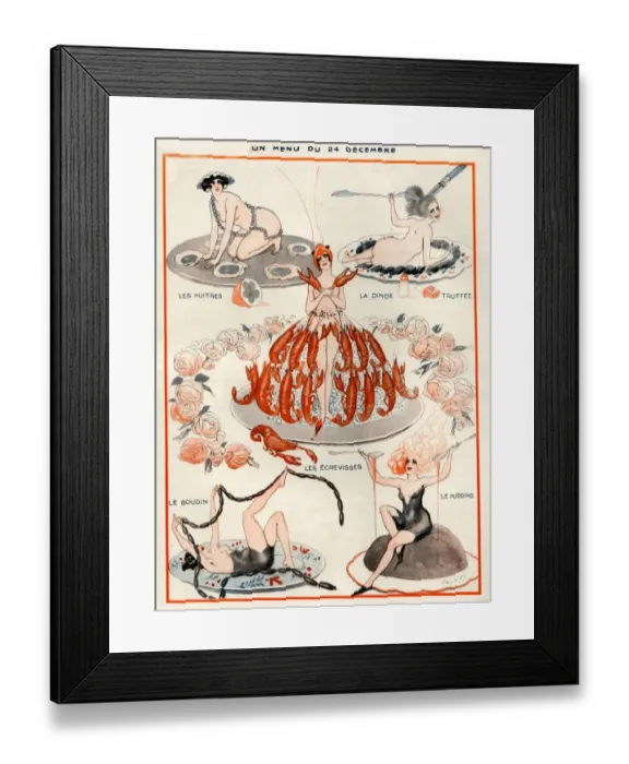 Framed Print : 1920s France La Vie Parisienne Magazine Plate Framed Print : 1920s France La Vie Parisienne Magazine Plate