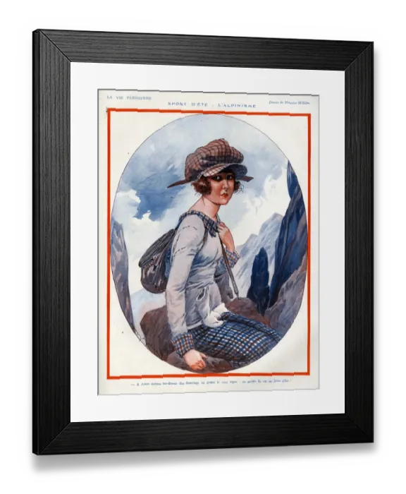 Framed Print : 1920s, France, La Vie Parisienne, Magazine Plate Framed Print : 1920s, France, La Vie Parisienne, Magazine Plate
