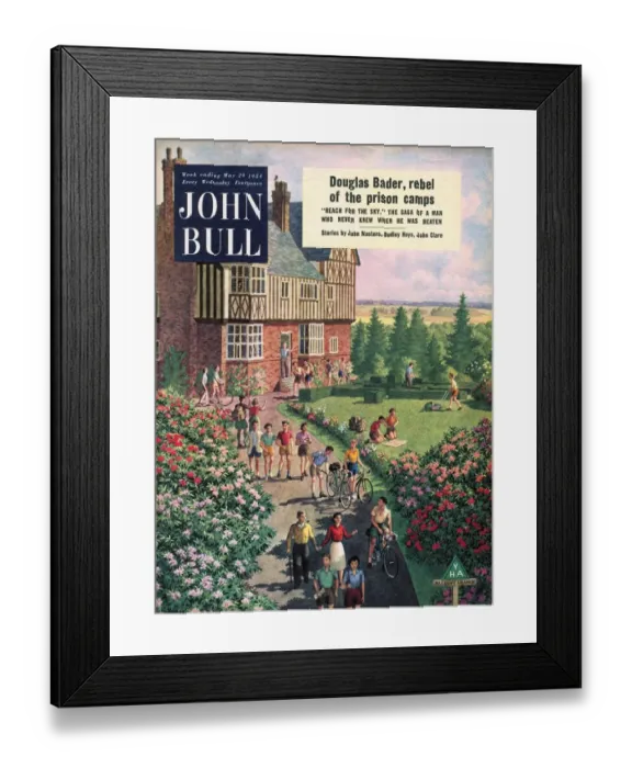 Framed Print : John Bull 1950s UK holidays youth hostels outdoors countryside bicycles bikes cycling Framed Print : John Bull 1950s UK holidays youth hostels outdoors countryside bicycles bikes cycling