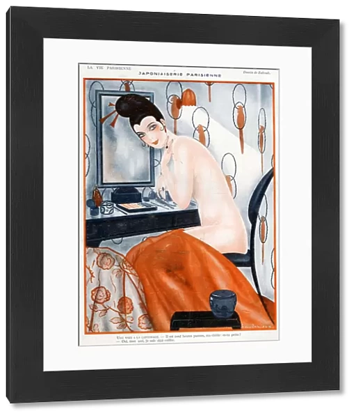 La Vie Parisienne 1922 1920s France Zaliouk illustrations erotica dressing tables