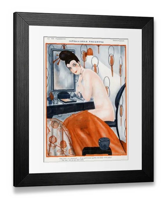 Framed Print : La Vie Parisienne 1922 1920s France Zaliouk illustrations erotica dressing tables Framed Print : La Vie Parisienne 1922 1920s France Zaliouk illustrations erotica dressing tables