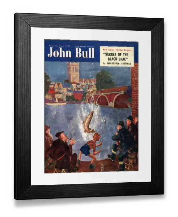 Framed Print : John Bull 1950s UK fishing magazines Framed Print : John Bull 1950s UK fishing magazines