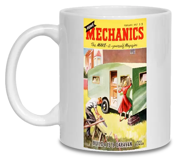 Home Mechanics 1950s UK holidays diy caravans magazines do it yourself