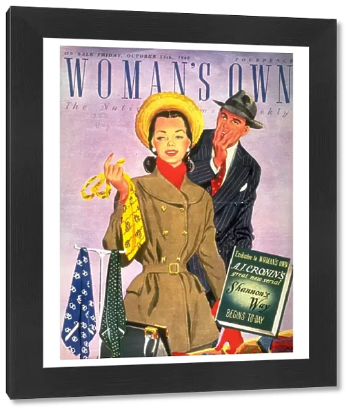 Womans Own 1940s UK shopping ties mens magazines clothing clothes