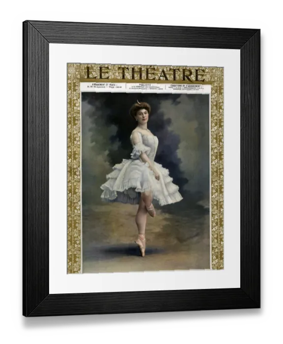 Framed Print : Le Theatre, 1900s, France Framed Print : Le Theatre, 1900s, France