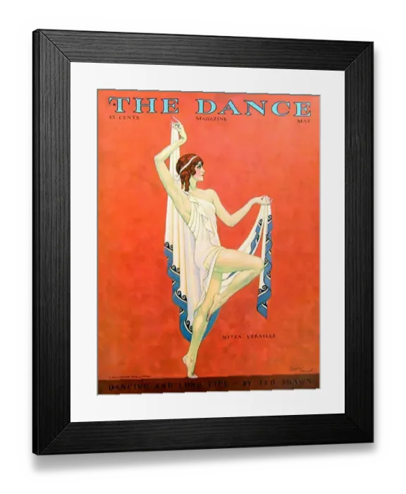 Framed Print : The Dance 1929 1920s USA Nitza Vernille magazines maws