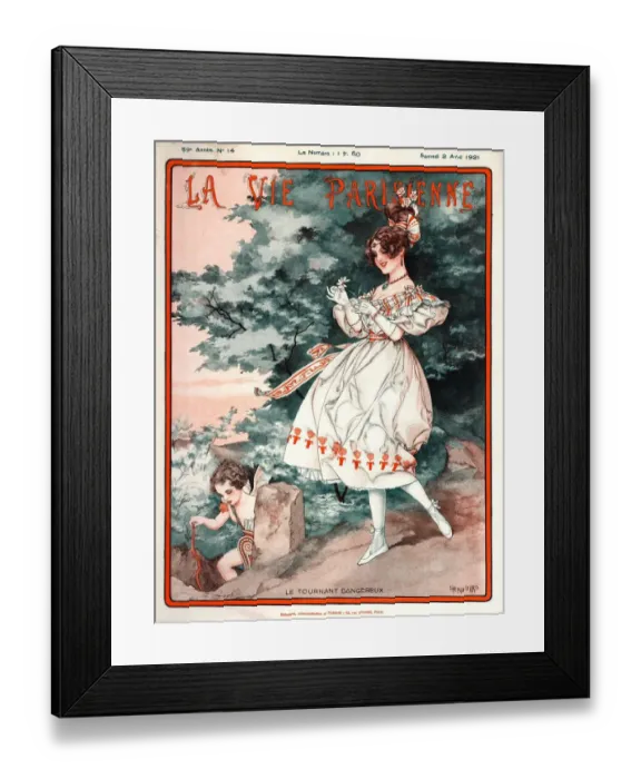 Framed Print : 1920s, France, La Vie Parisienne, Magazine Cover Framed Print : 1920s, France, La Vie Parisienne, Magazine Cover