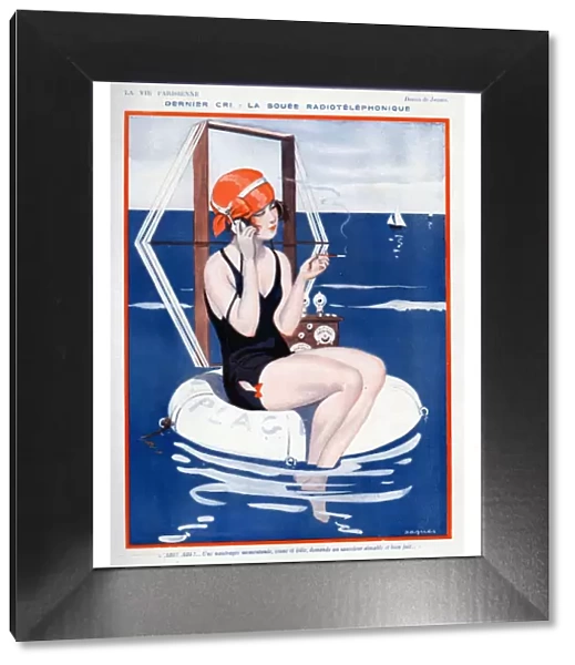 La Vie Parisienne 1923 1920s France Jaques illustrations woman womens swimming