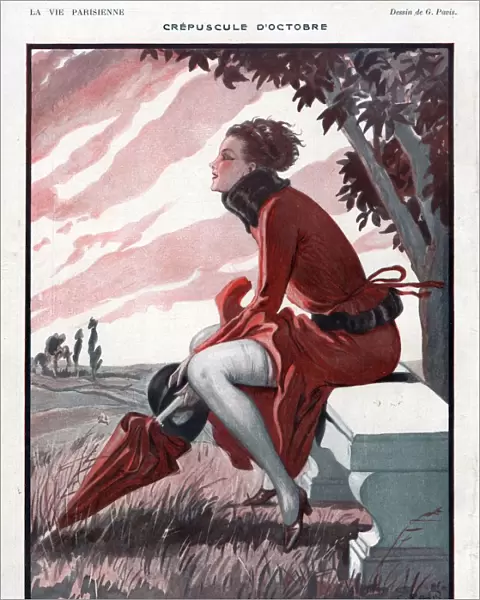 La Vie Parisienne 1920s France Georges Pavis illustrations erotica Autumn seasons