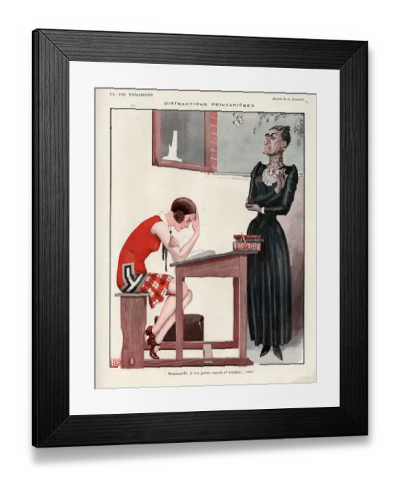 Framed Print : 1920s, France, La Vie Parisienne, Magazine Plate Framed Print : 1920s, France, La Vie Parisienne, Magazine Plate