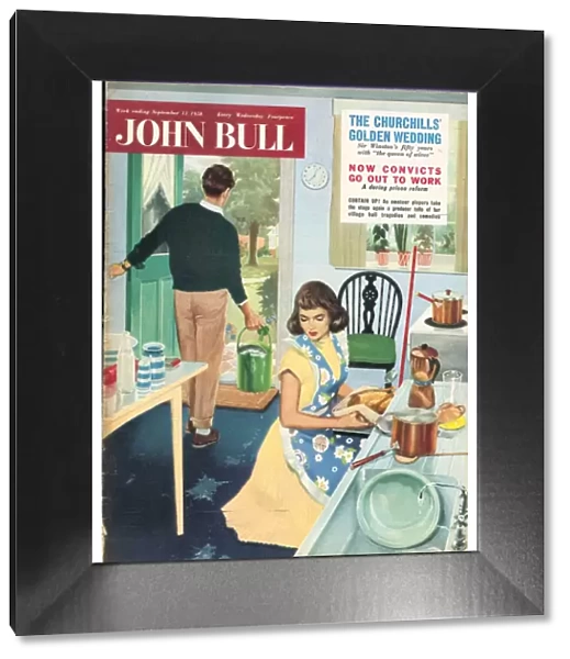 John Bull 1958 1950s UK cooking sunday lunch housewife housewives woman women in