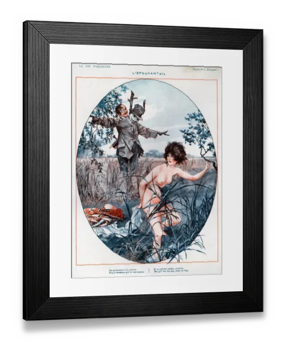 Framed Print : 1920s France La Vie Parisienne Magazine Plate Framed Print : 1920s France La Vie Parisienne Magazine Plate