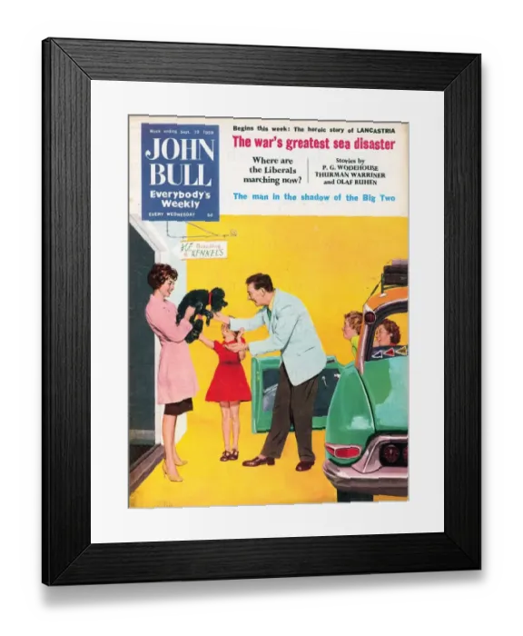Framed Print : John Bull 1950s UK vets magazines Framed Print : John Bull 1950s UK vets magazines