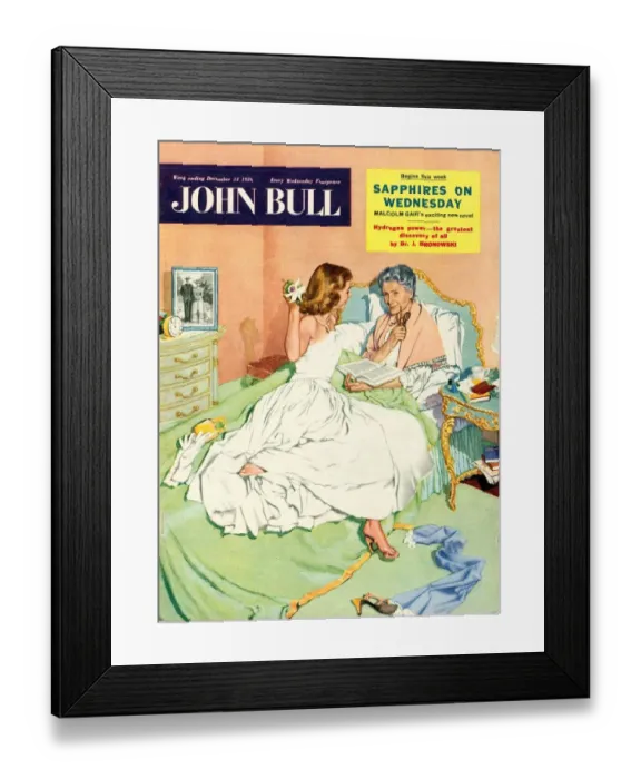 Framed Print : John Bull 1950s UK love mothers and daughters magazines Framed Print : John Bull 1950s UK love mothers and daughters magazines