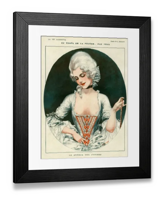 Framed Print : La Vie Parisienne 1919 1910s France C Herouard illustrations erotica wigs Framed Print : La Vie Parisienne 1919 1910s France C Herouard illustrations erotica wigs