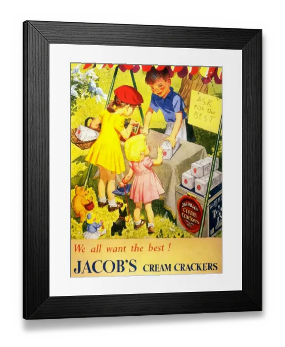 Framed Print : Jacobs 1950s UK biscuits Framed Print : Jacobs 1950s UK biscuits
