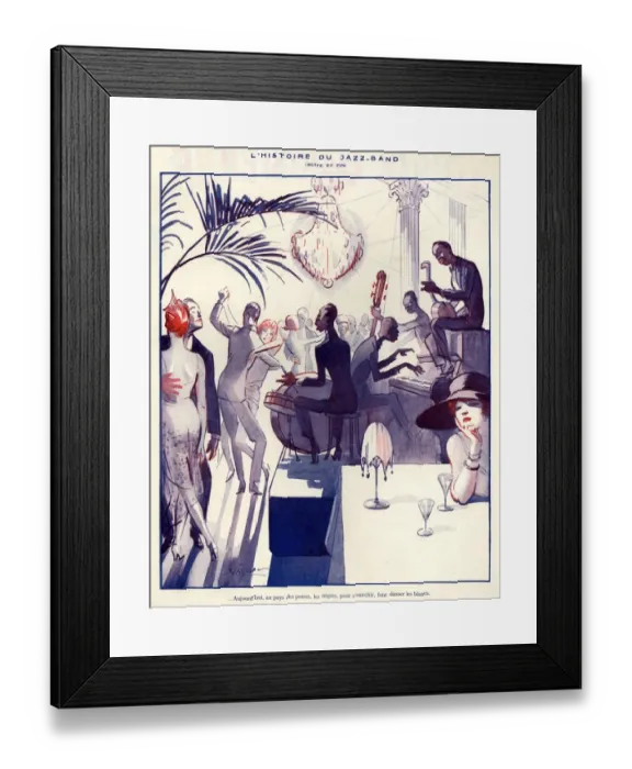 Framed Print : 1920s France La Vie Parisienne Magazine Plate Framed Print : 1920s France La Vie Parisienne Magazine Plate