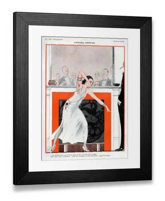 Framed Print : La Vie Parisienne 1923 1920s France Valdes illustrations charades Framed Print : La Vie Parisienne 1923 1920s France Valdes illustrations charades