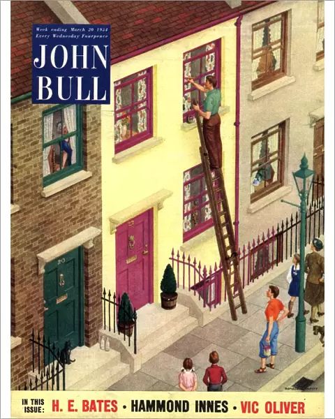 John Bull 1954 1950s UK suburbia painting decorating diy ladders magazines suburbs